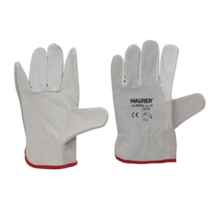 GUANTI IN PELLE MAURER FIORE DRIVER BIANCO