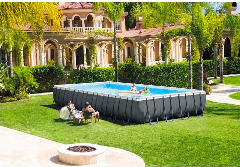 Piscina Intex Ultra Frame 2019 Con Filtro A Sabbia Scaletta E Teli Cod 26364