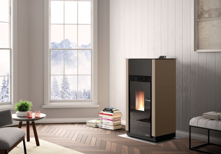 PALAZZETTI STUFA A PELLET ECOFIRE WILMA IDRO 18 VENTILATA - immagine 2