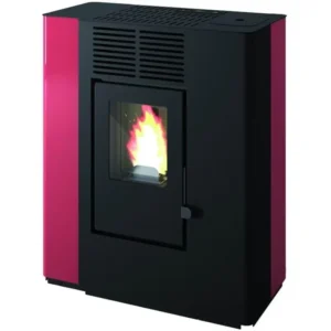 STUFA PUNTO FUOCO A PELLET MOD. NELLA 9.2KW ROSSO 98017-60