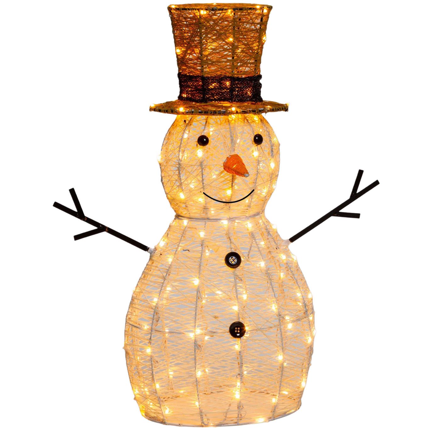 PUPAZZO DI NEVE 3D 160 LED  CLASSIC H.70CM