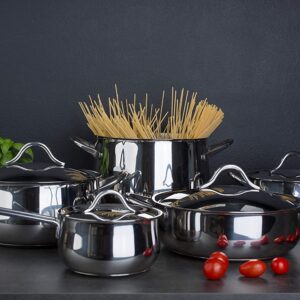 Barazzoni Sapore Italiano 11 Pezzi Batteria, Acciaio Inox 18/10