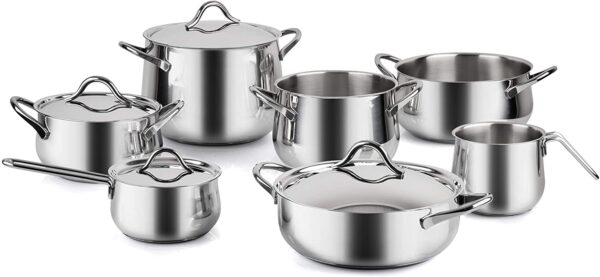 Barazzoni Sapore Italiano 11 Pezzi Batteria, Acciaio Inox 18/10 - immagine 2