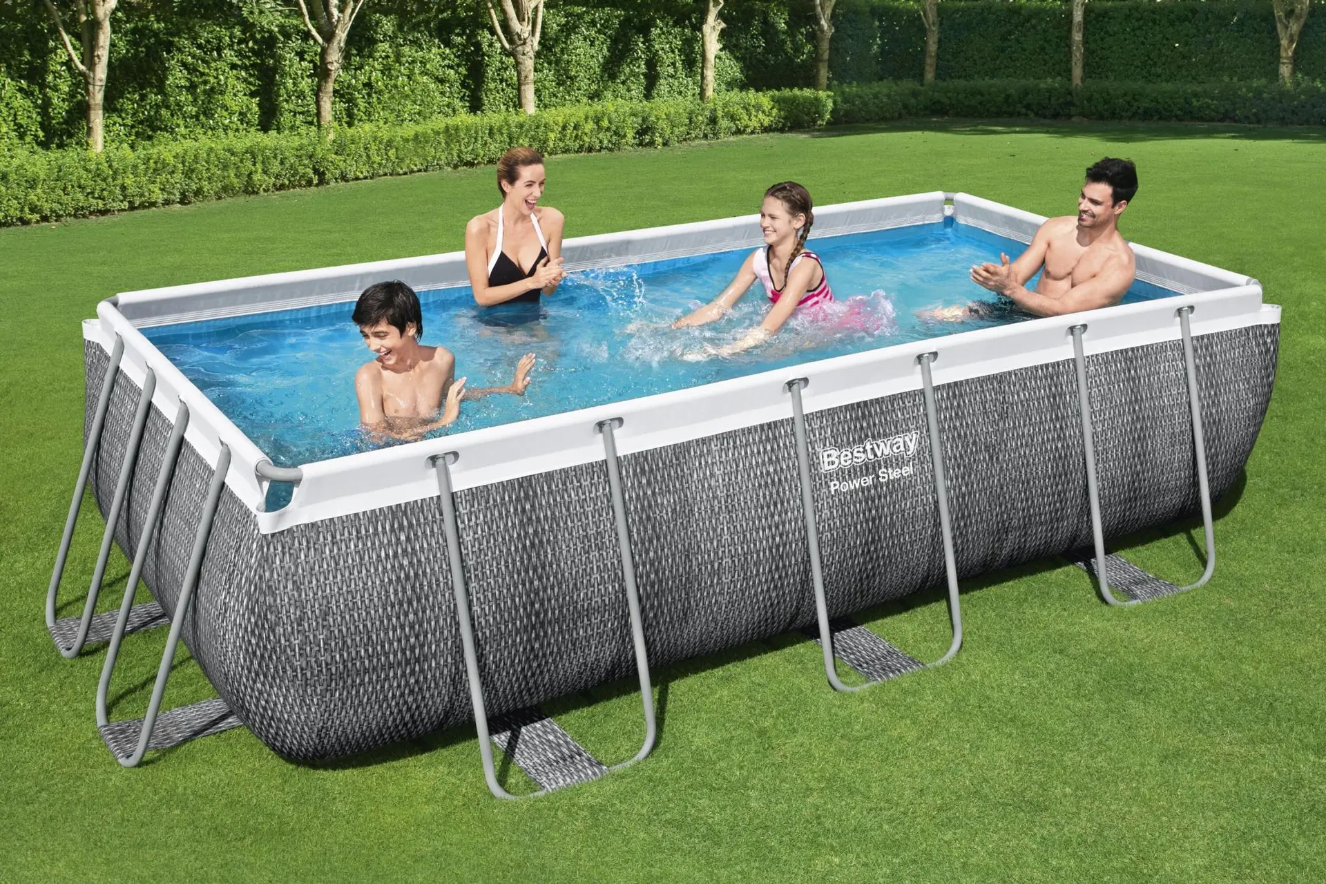 PISCINA BESTWAY RETTANGOLARE RATAN 404X201X100 - immagine 4