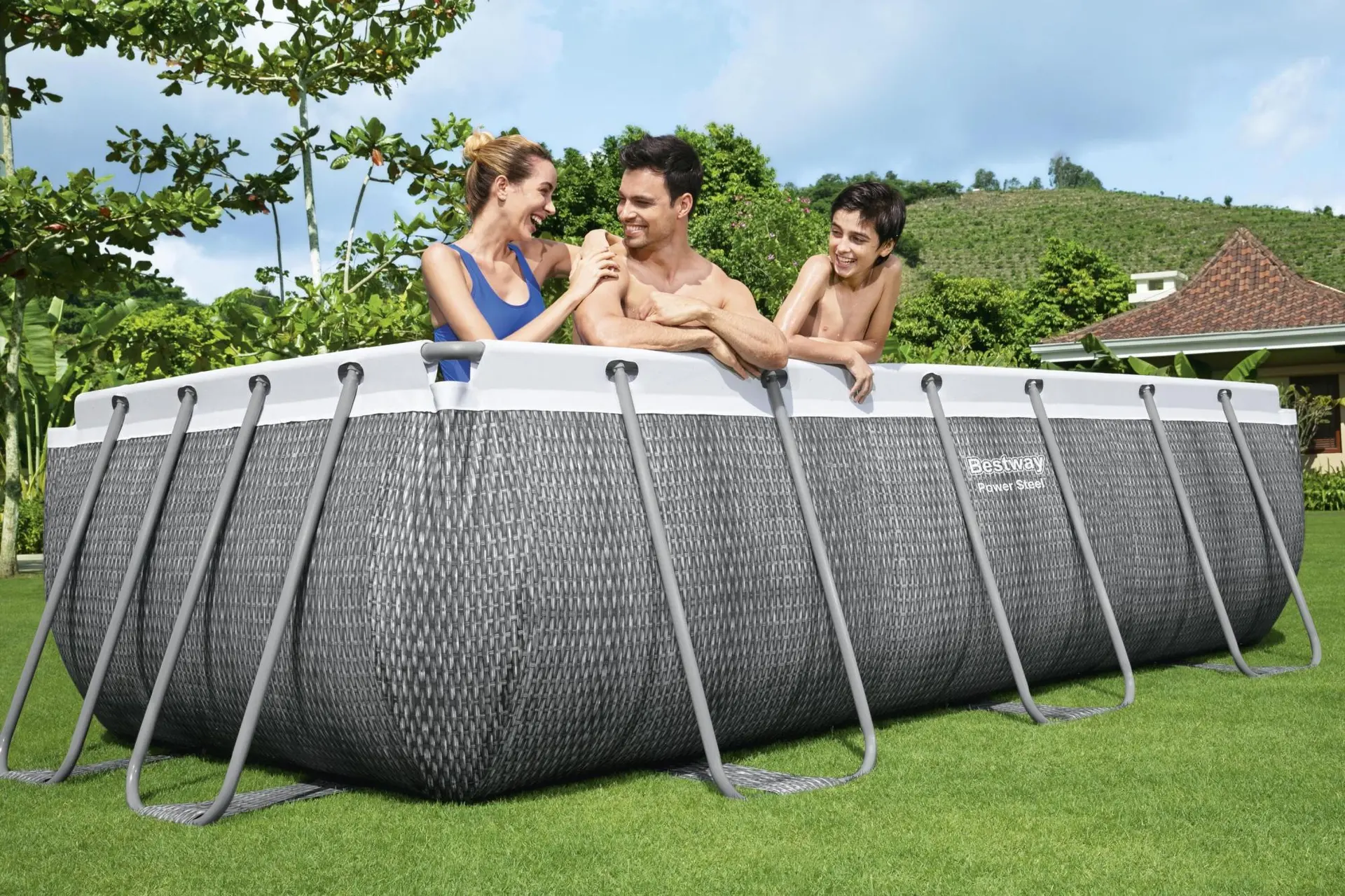 PISCINA BESTWAY RETTANGOLARE RATAN 404X201X100 - immagine 5