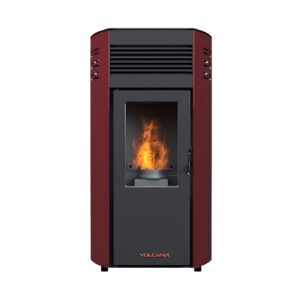 VULCANIA STUFA A PELLET LINDA 10,8 kw ROSSA