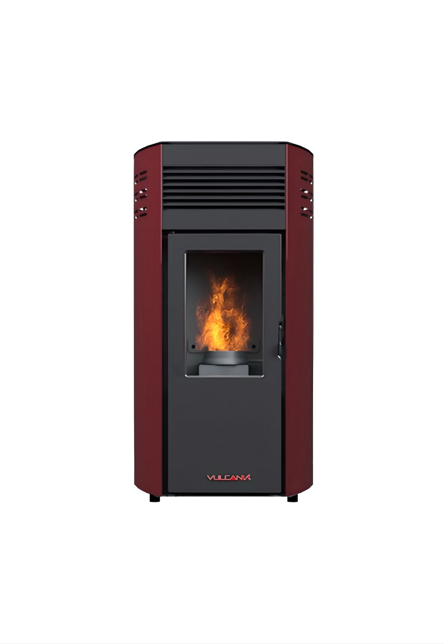 VULCANIA STUFA A PELLET LINDA 10,8 kw ROSSA