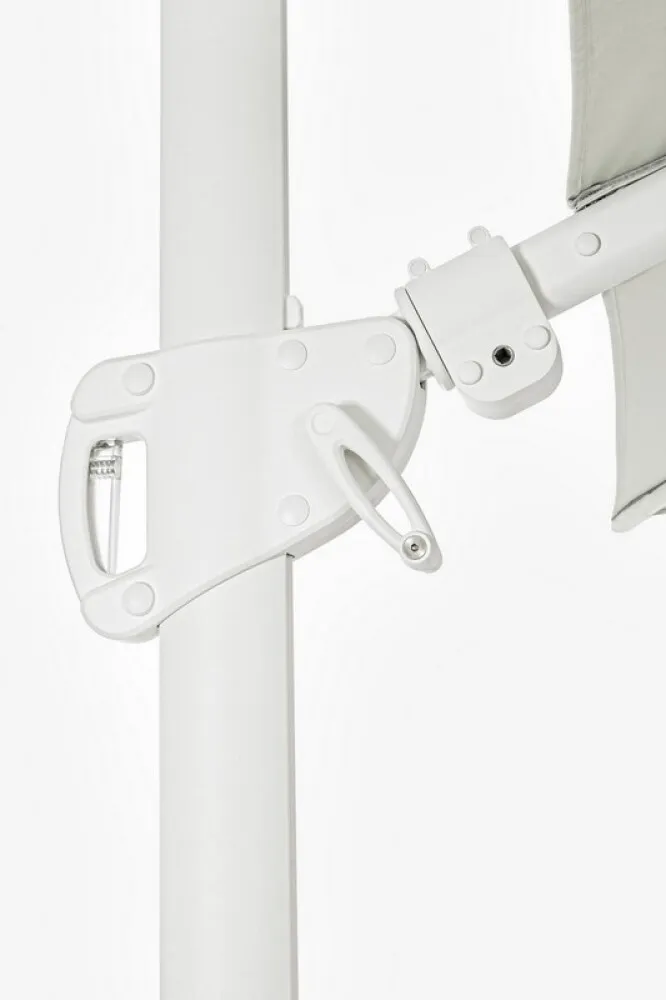 BIZZOTTO OMBRELLONE BRACCIO EDEN 3X3 BIANCO NATURALE - immagine 7