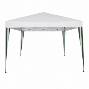 GAZEBO PIEGHEVOLE ALLUMINIO 300X300CM VIGOR BIANCO