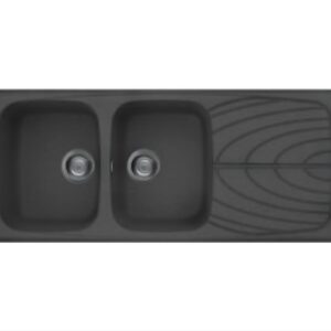 Elleci Lavello 2 Vasche + Gocciolatoio MASTER 500 LGM50059 Antracite