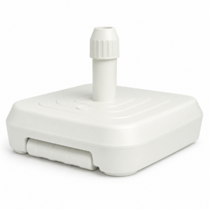 BASE PER OMBRELLONE PEHD QUADRO-60 BIANCO 60x60 CM RIEMPIBILE