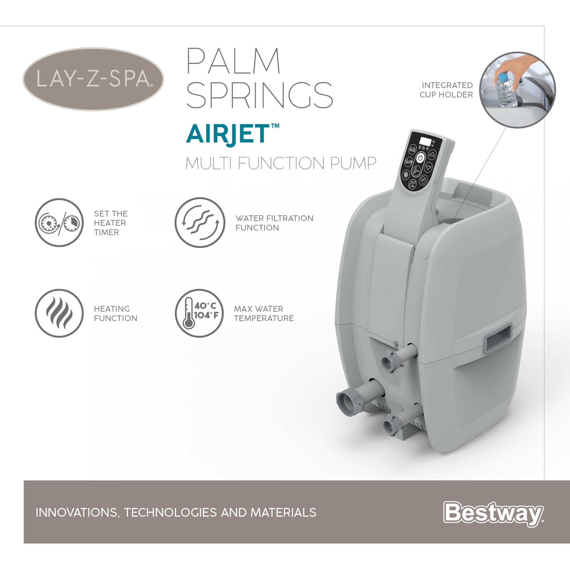 IDROMASSAGGIO BESTWAY GONFIABILE RISCALDABILE AIRJET 196X71 CM - immagine 14