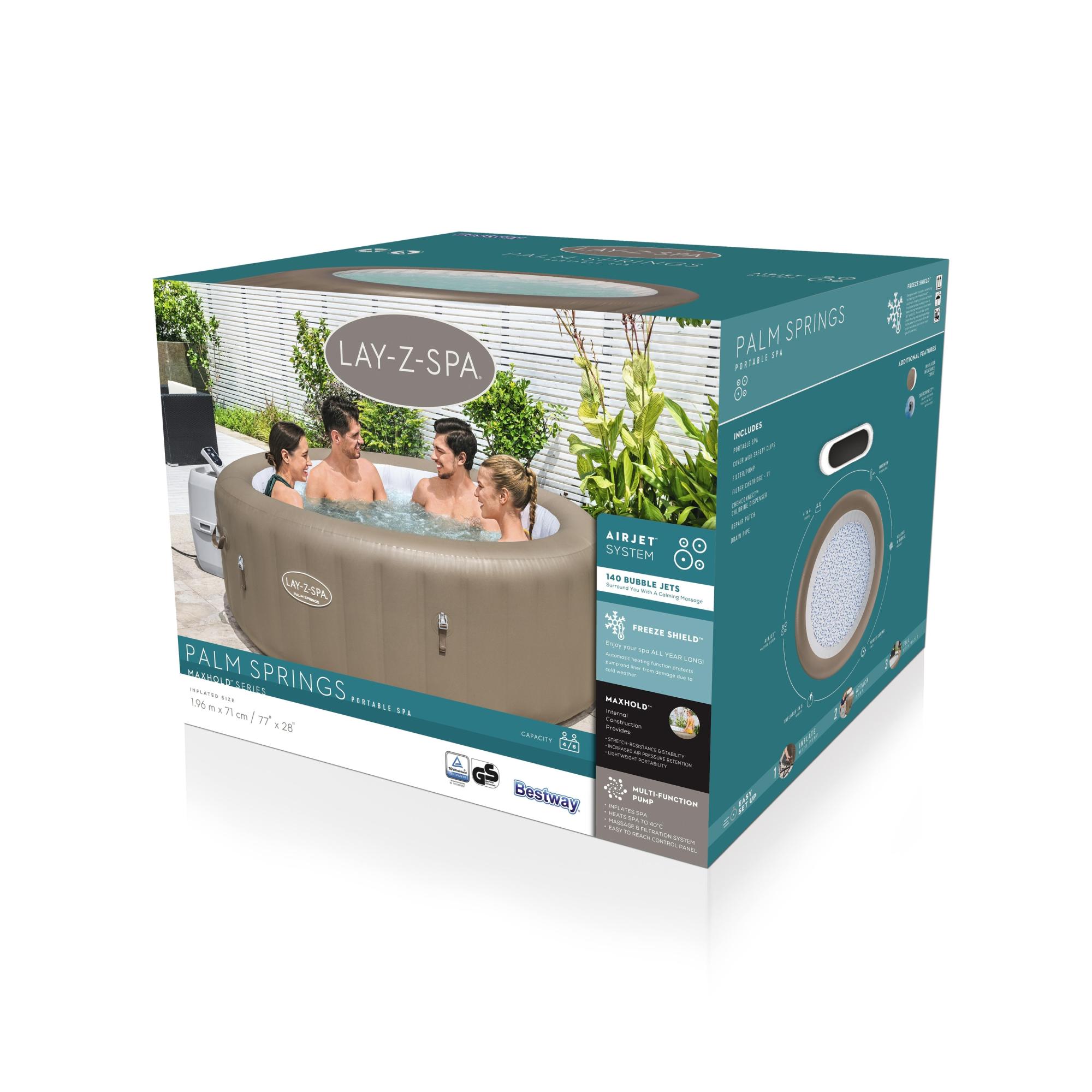 IDROMASSAGGIO BESTWAY GONFIABILE RISCALDABILE AIRJET 196X71 CM - immagine 10