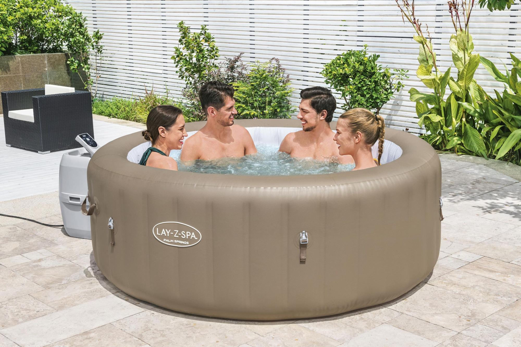 IDROMASSAGGIO BESTWAY GONFIABILE RISCALDABILE AIRJET 196X71 CM - immagine 2