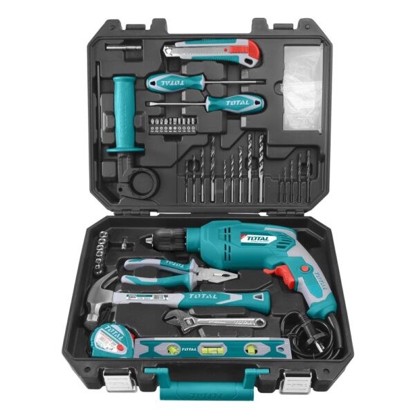 TOTAL Kit Trapano 650W + 101 Accessori + Valigia