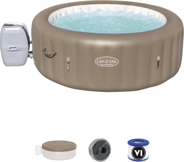 Bestway 60017 Idromassaggio gonfiabile Lay-Z-Spa Palm Springs AirJet, 4-6 persone