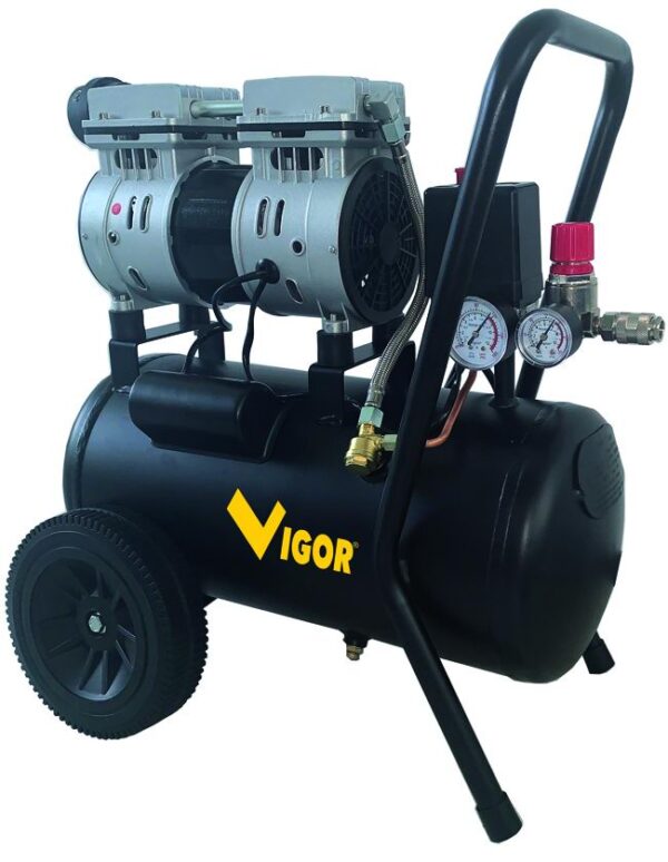 VIGOR COMPRESSORE ARIA SILENT 230V VCA-S24 2CIL/DIR 1HP 24LT