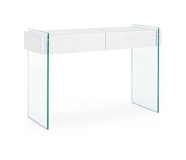 CONSOLLE 2 C LINE WOOD BIANCO 110X40 0734184