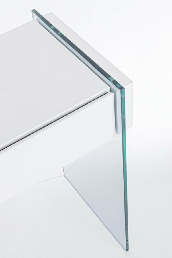 CONSOLLE 2 C LINE WOOD BIANCO 110X40 0734184 - immagine 2