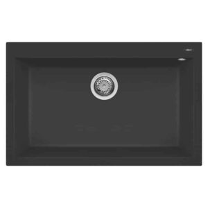 Elleci Quadra 130 Lavello Incasso 1 V 79x50 Nero 40 LGQ13040