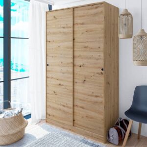 ARMADIO 2 ANTE SCORREVOLI 120x50x200h ROVERE NODI MK-TOP020W