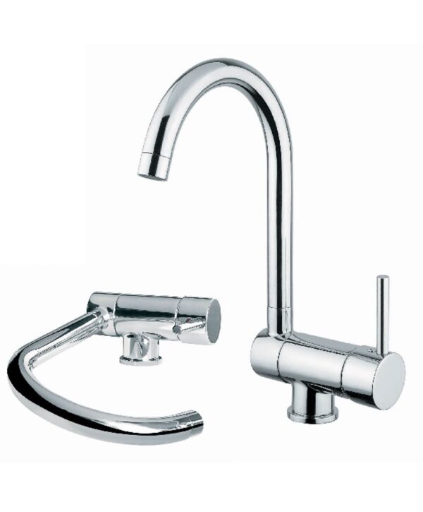 MISCELATORE MONOCOMANDO LAVELLO CUCINA SOTTOFINESTRA ARMANDO VICARIO CROMO 400233