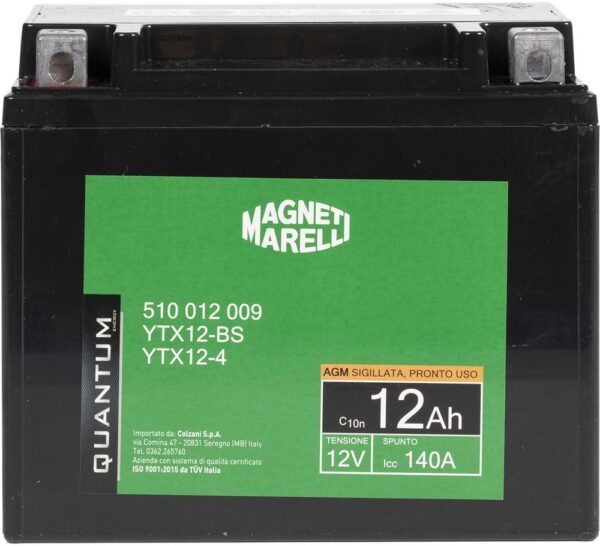 BATTERIA 12AH MAGNETI MARELLI 3605