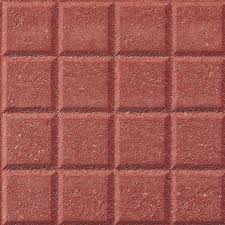 MATTONE IN CEMENTO 20X20 ROSSO " A QUADRATI"