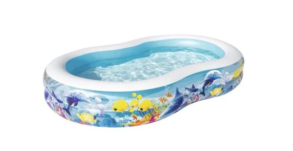 BESTWAY PISCINA GONFIABILE OVALE 2 ANELLI 544LT 262X157X46CM 54118 - immagine 3