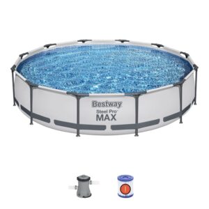 BESTWAY PISCINA STEEL PRO MAX FUORI TERRA ROTONDA 366X76CM 56416