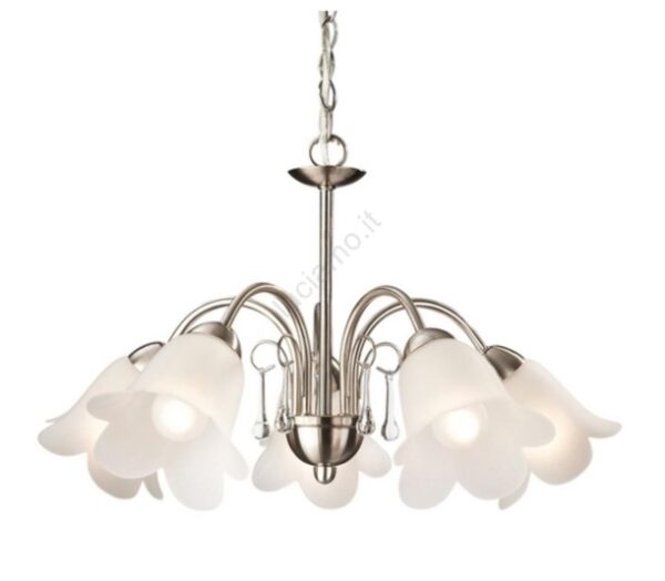 PHILIPS LAMPADARIO 5 FARETTI ARGENTO KANTO 36995/17/10