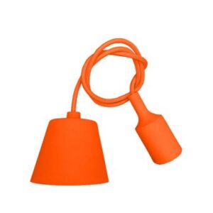 V-TAC 3484 LAMPADA A SOSPENSIONE SILICONE VT7228O ARANCIO