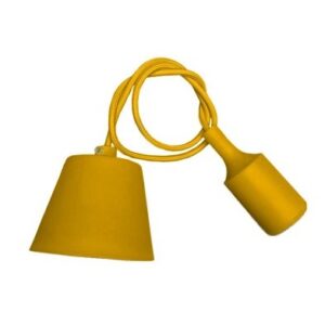 V-TAC 3485 LAMPADA A SOSPENSIONE SILICONE VT7228Y GIALLO