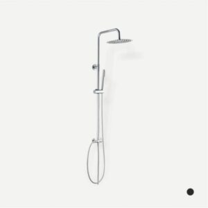 COLONNA DOCCIA PASTORALI CON DEVIATORE A 2 VIE 25CM TONDA CROMO PB125S