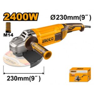 INGCO SMERIGLIATRICE ANGOLARE 230MM 2400W ELETTRICA AG24008E