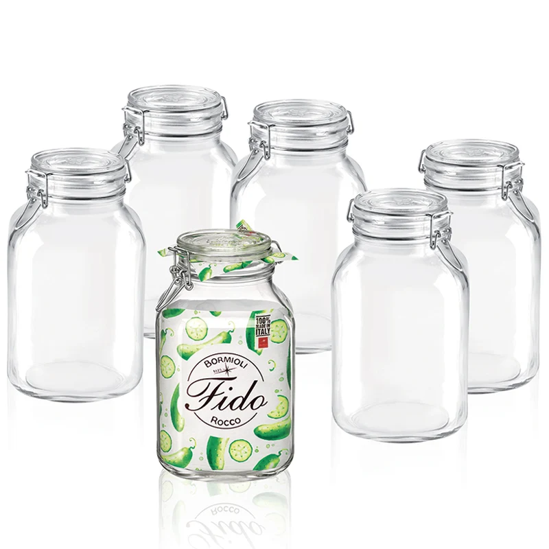 BORMIOLI VASO CON TAPPO ERMETICO IN VETRO TIPO FIDO 300CL/3 LT - immagine 3