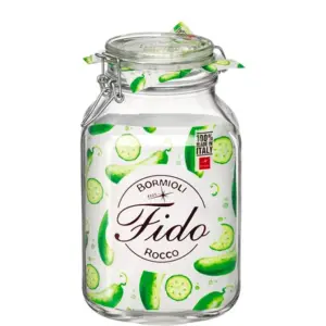 BORMIOLI VASO CON TAPPO ERMETICO IN VETRO TIPO FIDO 300CL/3 LT