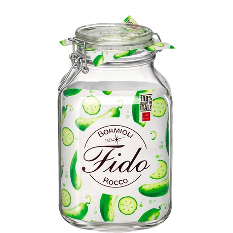 BORMIOLI VASO CON TAPPO ERMETICO IN VETRO TIPO FIDO 300CL/3 LT