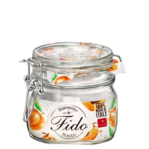 BORMIOLI VASO CON TAPPO ERMETICO IN VETRO TIPO FIDO 50CL/O,5 LT COD. 794070
