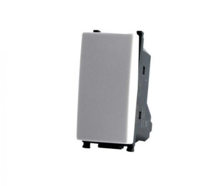 PULSANTE UNIPOLARE 10A BIANCO GEM MAPAM 605B