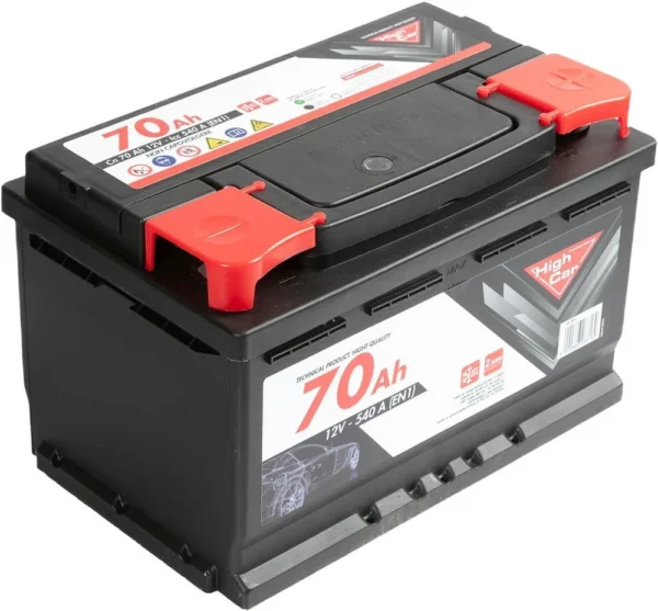 Batteria Auto da 70AH 540A 12V polo positivo destro cassetta L3B HIGH CAR