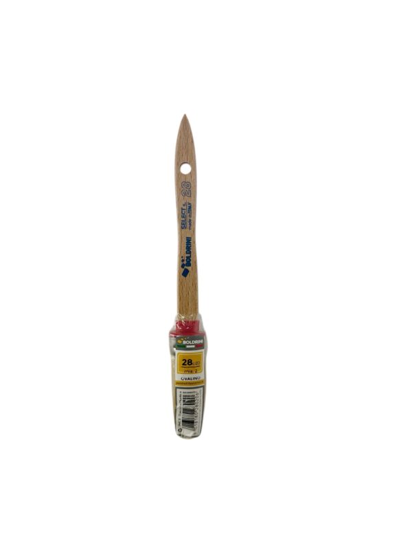 PENNELLO OVALINO 20MM SETOLA BIONDA MANICO LEGNO S.28 ART.28020