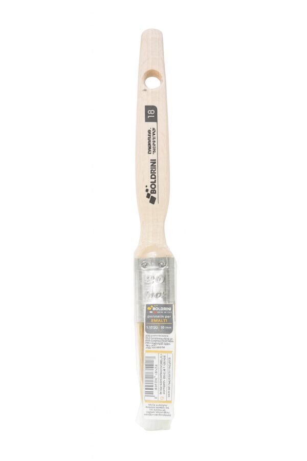 PENNELLO 20MM SETOLA SINTESI MANICO LEGNO S.18 PREMIUM X SMALTI