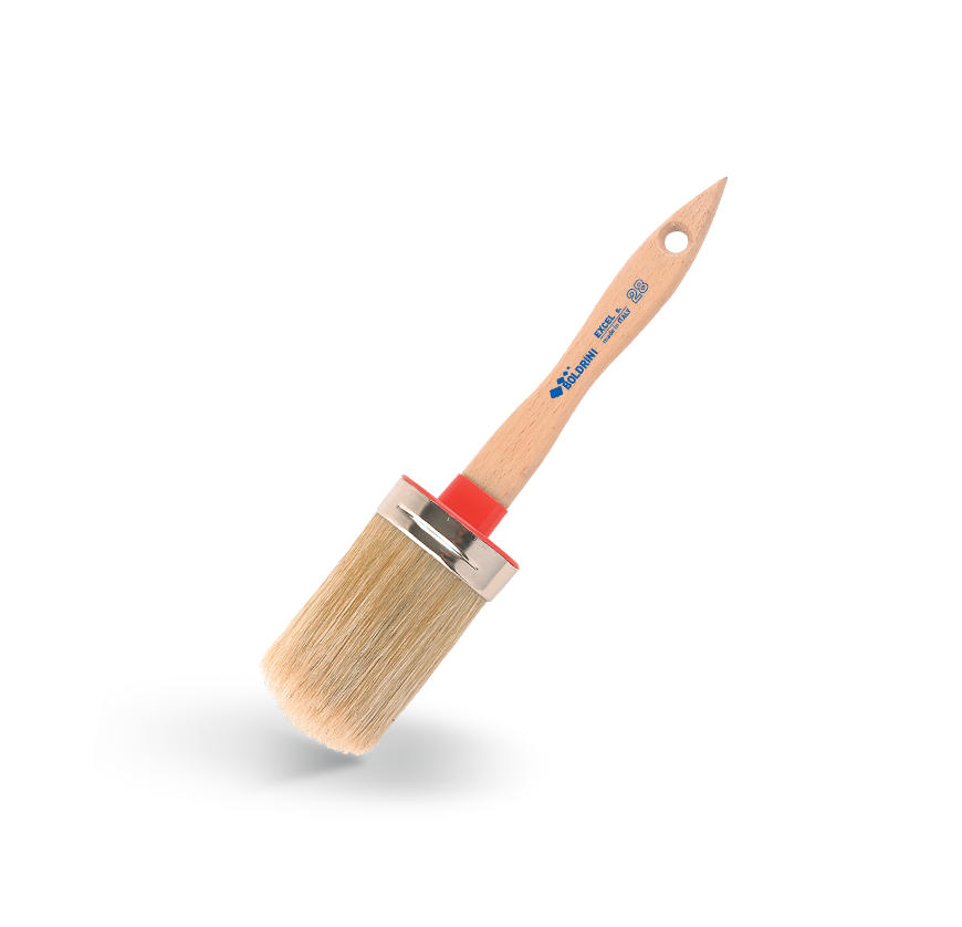 PENNELLO OVALINO 160MM SETOLA BIONDA MANICO LEGNO S.28 ART.28160