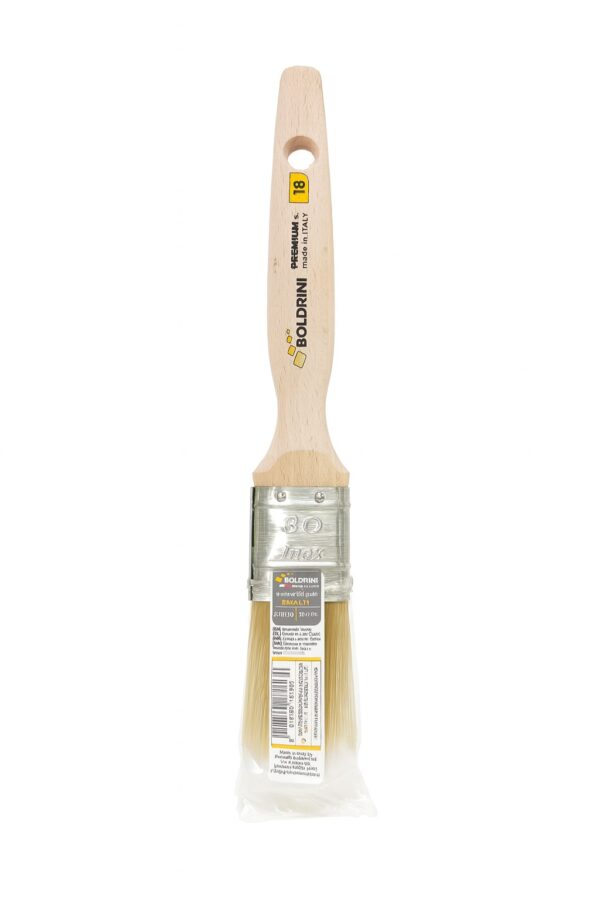 PENNELLO 30MM SETOLA SINTESI MANICO LEGNO S.18 PREMIUM X SMALTI