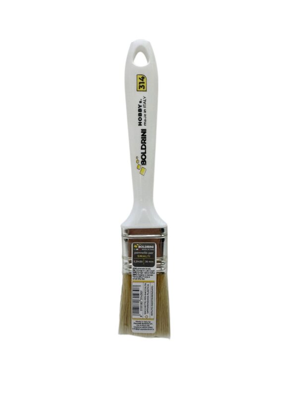 PENNELLO SETOLA BIONDA 30MM S.314 ESSENTIAL MANICO PLASTICA X SMALTI