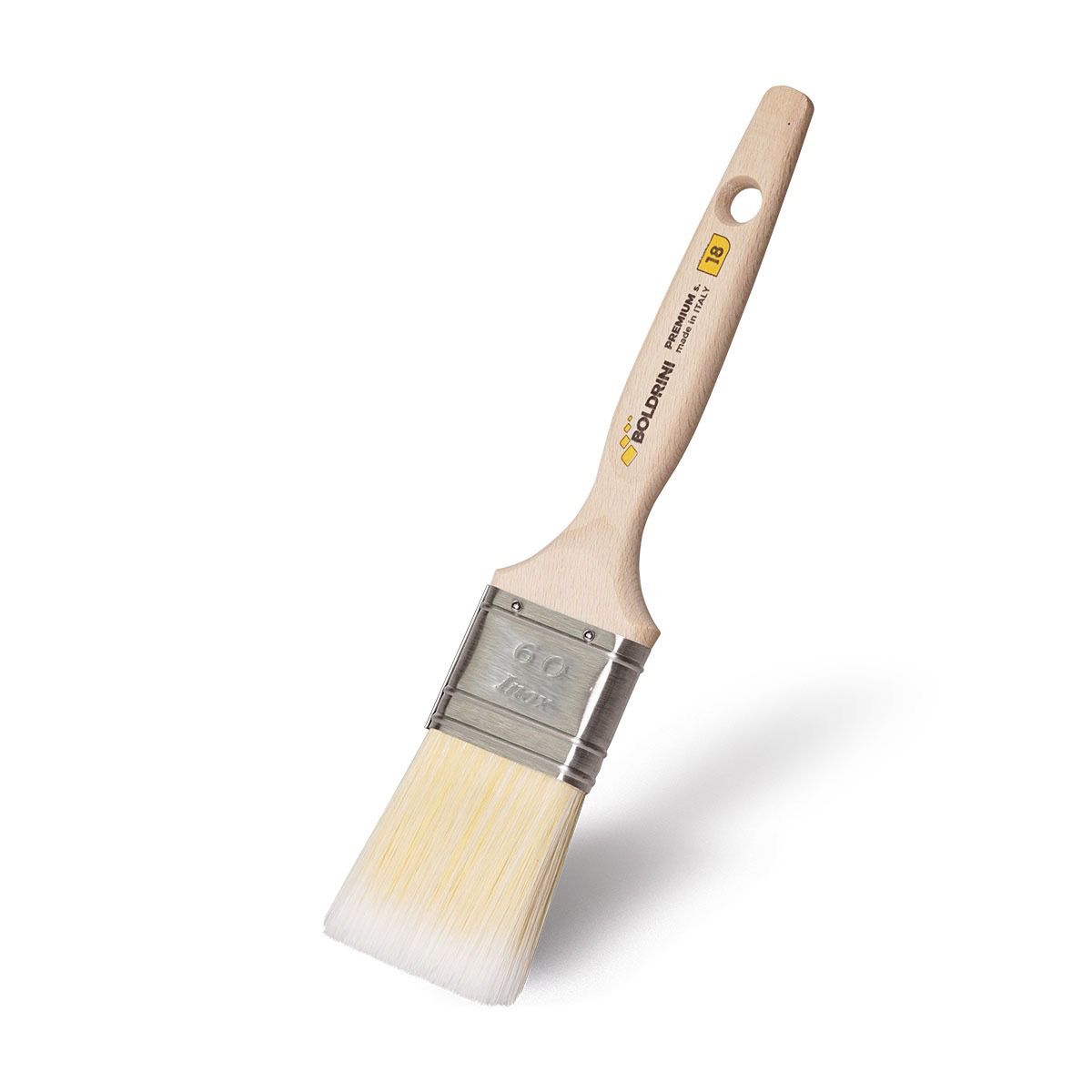 PENNELLO 60MM SETOLA SINTESI MANICO LEGNO S.18 PREMIUM X SMALTI