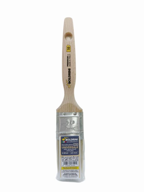 PENNELLO 40MM SETOLA SINTESI MANICO LEGNO S.18 PREMIUM X SMALTI