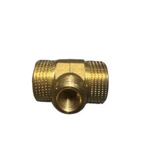G.T. COMIS NIPLES FORATA 1"X1" OTTONE GIALLO FORO 1/4 ESTERNO MASCHIO 1/2