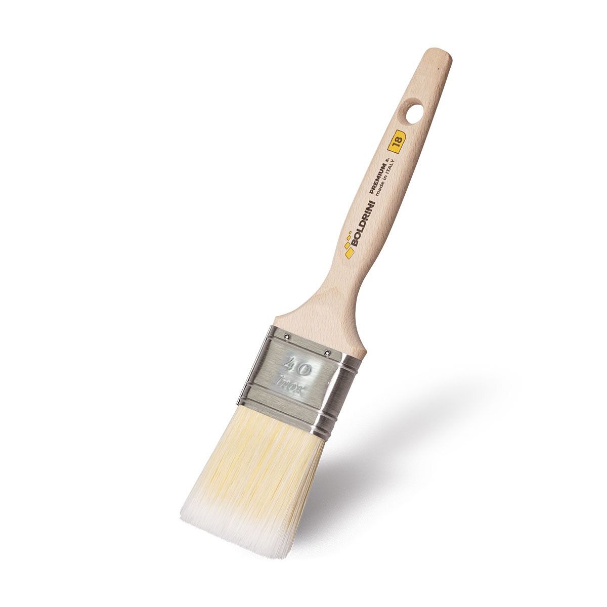 PENNELLO 40MM SETOLA SINTESI MANICO LEGNO S.18 PREMIUM X SMALTI